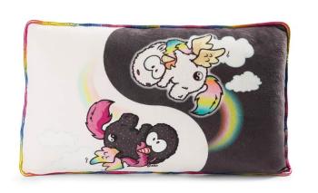 Plyšový polštářek Jednorožec Yin & Rainbow Yang