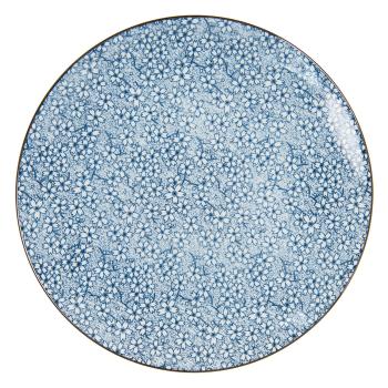Jídelní talíř modré kvítky BlueFlow - Ø26 cm 6CEFP0043