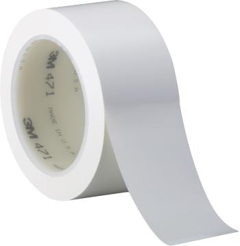 3M 471 PVC lepicí páska, 75 mm x 33 m, bílá