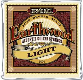 Struny na 6strunovou kytaru Ernie Ball Earthwood Bronze Light, 011 - 052