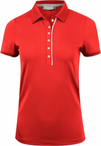 Kjus Womens Sia S/S Cosmic Red 36 Polo košile