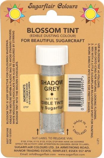 Prachové barvy Shadow Grey (Šedá) - 7 ml - Sugarflair Colours