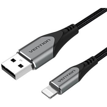 Vention Lightning MFi to USB 2.0 Braided Cable (C89) 1m Gray Aluminum Alloy Type (LABHF)