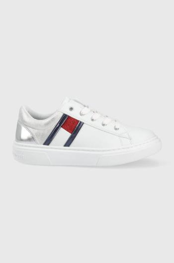 Dětské sneakers boty Tommy Hilfiger bílá barva