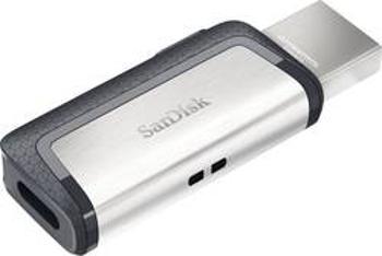 USB paměť pro smartphony/tablety SanDisk Ultra® DualDrive, 256 GB, USB 3.2 Gen 1 (USB 3.0), USB-C™, stříbrná