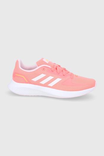 Dětské boty adidas Runfalcon 2.0 GX3535 růžová barva