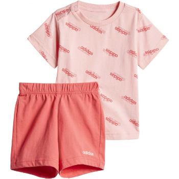 adidas I FAV SS SET Dětská souprava, růžová, velikost 98