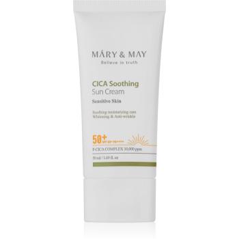 MARY & MAY Cica Soothing zklidňující a ochranný krém SPF 50+ 50 ml