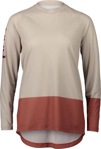 POC W's MTB Pure LS Jersey - light sandstone beige/himalayan salt XS