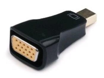 GEMBIRD Redukce mini DisplayPort - VGA (M/F, černá)