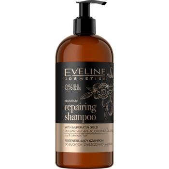 Eveline Cosmetics Organic Gold regenerační šampon pro suché a poškozené vlasy 500 ml