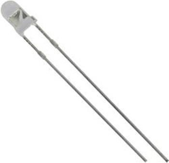 LED s vývody TRU COMPONENTS 1573681, 1573681, typ čočky kulatý, 3 mm, 40 °, 20 mA, 3.1 V, zelená