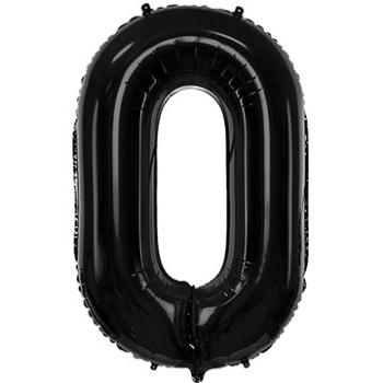 Atomia fóliový balón narozeninové číslo 0, černý 102 cm (02199)