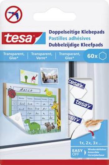 Tesa® oboustranně lepicí podložky transparentní tesa Množství: 60 ks