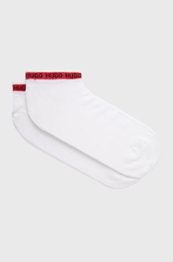 Ponožky HUGO ( 2-pak) pánské, bílá barva