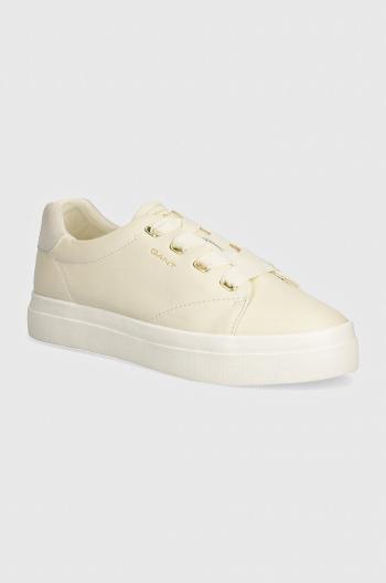 Kožené sneakers boty Gant Avona béžová barva, 29531569 G125