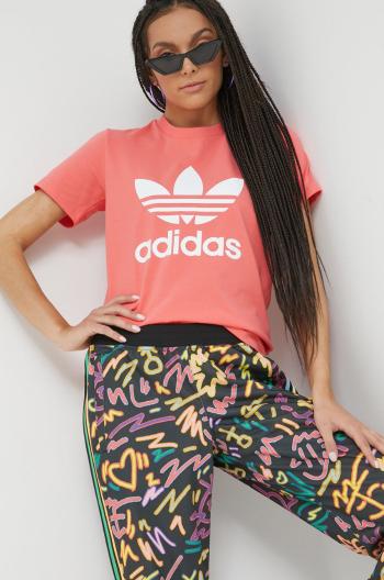 Tričko adidas Originals Adicolor růžová barva