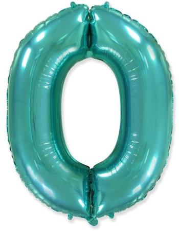 Balón foliový číslice tyrkysová (Tiffany) 115 cm - 0 - Flexmetal