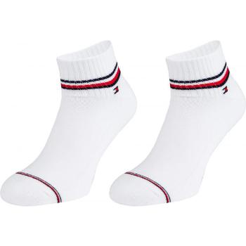 Tommy Hilfiger MEN ICONIC QUARTER 2P Pánské ponožky, bílá, velikost 43-46