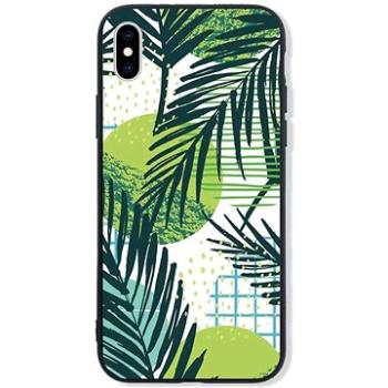 TopQ LUXURY iPhone XS pevný Green Leaves 48854 (Sun-48854)