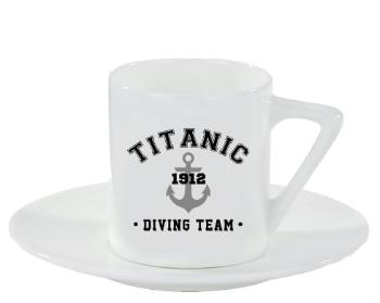 Espresso hrnek s podšálkem 100ml TITANIC DIVING TEAM