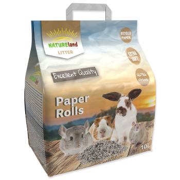 Podestýlka NATURE LAND Paper Rolls 10 l