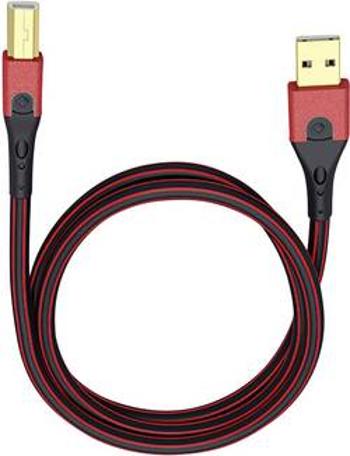 USB 2.0 kabel Oehlbach USB Evolution B 9421, 1.00 m, červená/černá