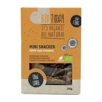 BIO krekry Mini Snacker 100 g mák &amp; kurkuma - BioToday