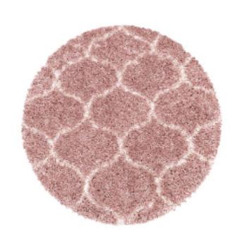 Ayyildiz koberce Kusový koberec Salsa Shaggy 3201 rose kruh - 120x120 (průměr) kruh cm Růžová