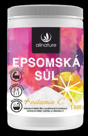 Allnature Epsomská sůl s vitamínem C 1000 g