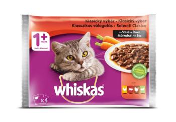 Whiskas Klasický výběr ve šťávě kompletní krmivo pro dospělé kočky 4 x 100 g