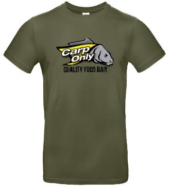 Carp only tričko exact khaki-velikost l