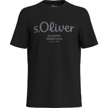 s.Oliver LOGO T-NOOS Pánské tričko, černá, velikost