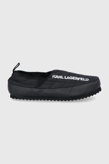 Pantofle Karl Lagerfeld Kookoon černá barva
