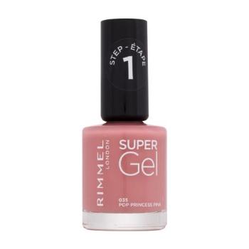 Rimmel London Super Gel STEP1 12 ml lak na nehty pro ženy 035 Pop Princess Pink