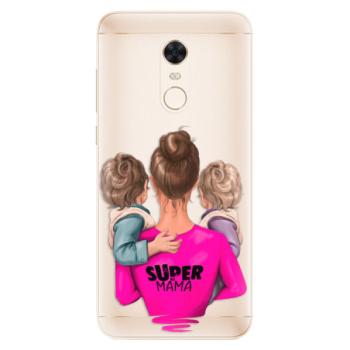 Silikonové pouzdro iSaprio - Super Mama - Two Boys - Xiaomi Redmi 5 Plus