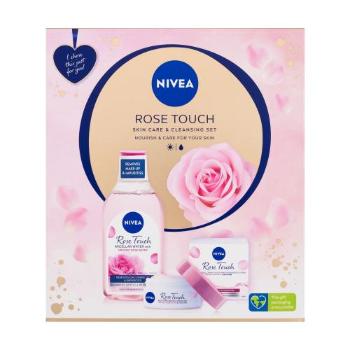 Nivea Rose Touch dárková kazeta micelární voda Rose Touch 400 ml + denní gel-krém Rose Touch 50 ml pro ženy