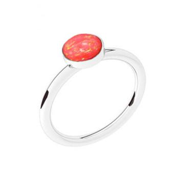 NUBIS® Stříbrný prsten s opálem - velikost 52 - NBP42-OP57-52