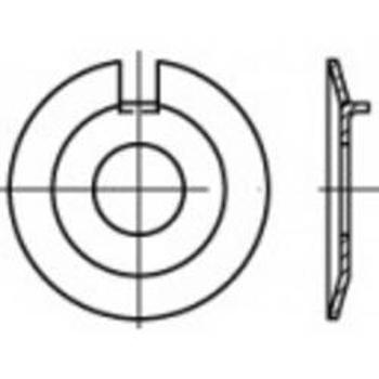 Podložka plochá s vnějším nosem TOOLCRAFT 106667, vnitřní Ø: 13 mm, ocel, 50 ks