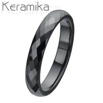 NUBIS® KM1002-4 Pánský keramický snubní prsten, šíře 4 mm - velikost 59 - KM1002-4-59