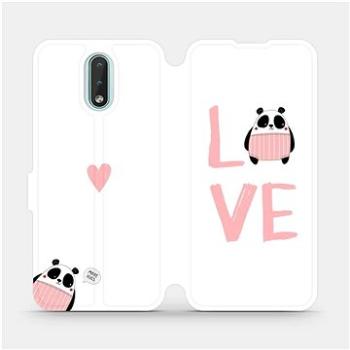 Flipové pouzdro na mobil Nokia 2.3 - MH09S Panda LOVE (5903516157143)