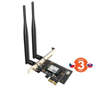 Tenda E33 - Wireless AX5400 PCI Express Adapter, WiFi 6E, 802.11ax/ac/a/b/g/n, 5378Mbps, Bluetooth 5.2, WPA3