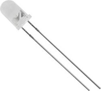 LED s vývody TRU COMPONENTS 1577463, typ čočky kulatý, 5 mm, 20 °, 25 °, 20 mA, červená