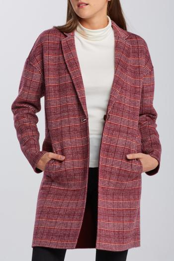 KABÁT GANT D1. REVERSIBLE HANDSTITCHED COAT červená S