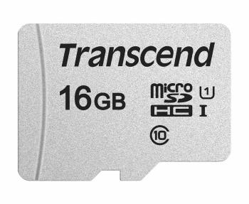 TRANSCEND MicroSDHC karta 16GB 300S, UHS-I U1 + adaptér