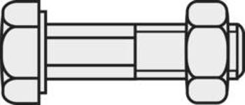 Šroub se šestihrannou hlavou a dříkem DIN 601 M8X30