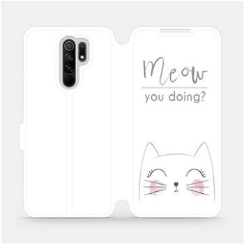 Flipové pouzdro na mobil Xiaomi Redmi 9 - M098P Meow you doing? (5903516312320)