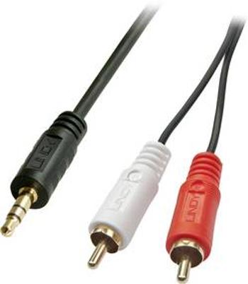 Cinch / jack audio kabel LINDY 35687, 20.00 m, černá