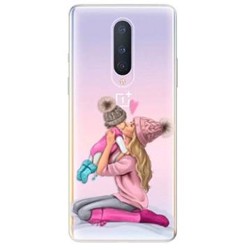 iSaprio Kissing Mom - Blond and Girl pro OnePlus 8 (kmblogirl-TPU3-OnePlus8)