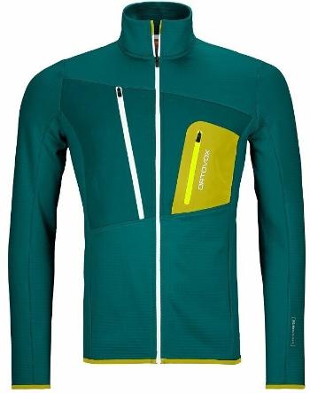 Ortovox Fleece Grid Jacket M Pacific Green M Outdoorová mikina